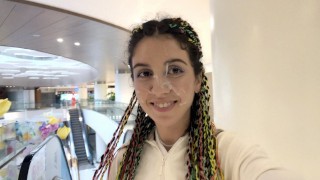 Blowjob in Public Toilet at a Shopping Mall - Public Cumwalk - Katty West